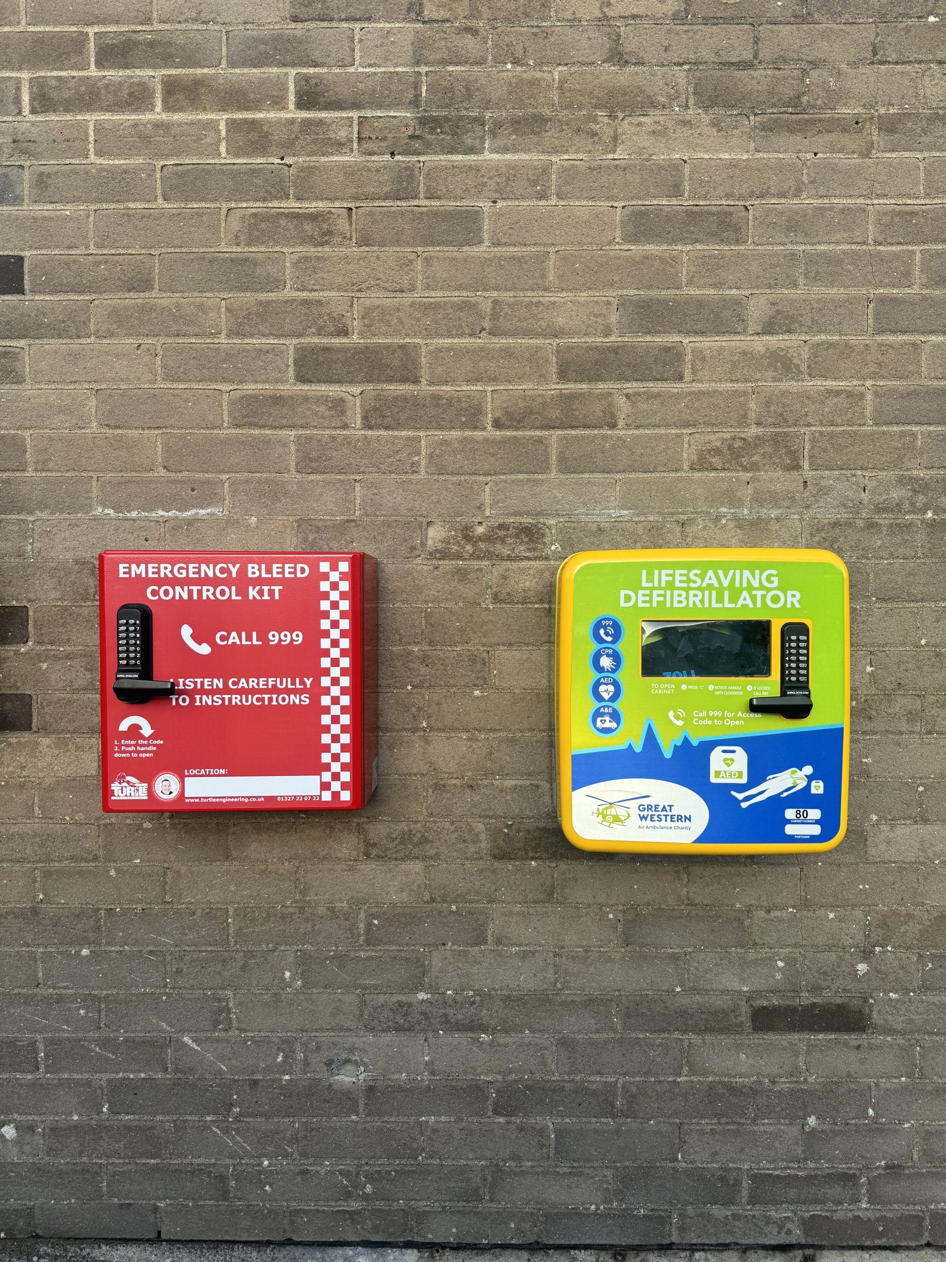 Emergency Bleed Kit and Lifesaving Defibrillator installed at Lynwood Emergency Bleed Kit and Lifesaving Defibrillator installed at Lynwood